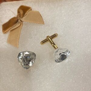 Crystal cufflinks